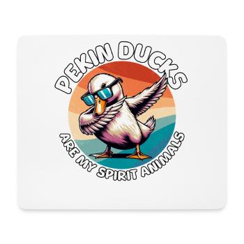 Drôle de dictons sur le canard laqué - Tapis de souris (format paysage) - blanc - Devant