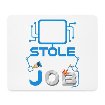 AI Stole My Job Funny Tech Graphic - Mousepad (Querformat) - Weiß - Vorne