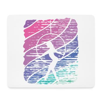 Aerialist Vintage Aerial Ring Lyra Air Ring - Mouse Pad (horizontal) - white - Front