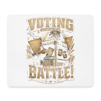 Jour des anciens combattants pour les démocrates : Voter est mon combat - Tapis de souris (format paysage) - blanc - Devant