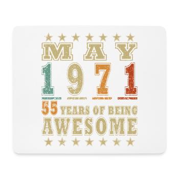 May 1971 – May 1971 - Mouse Pad (horizontal) - white - Front