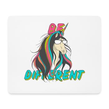 Be Different Nerd Unicorn Party - Mouse Pad (horizontal) - white - Front