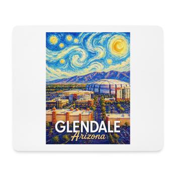 Glendale Arizona Starry Night - Mouse Pad (horizontal) - white - Front