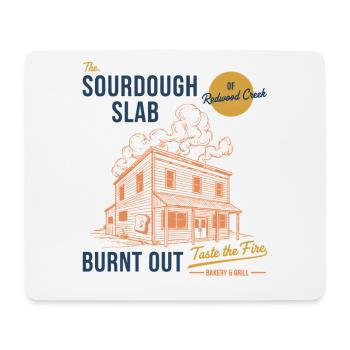 Sourdough Bread Baking Baker The Sourdough Slab - Mouse Pad (horizontal) - white - Front