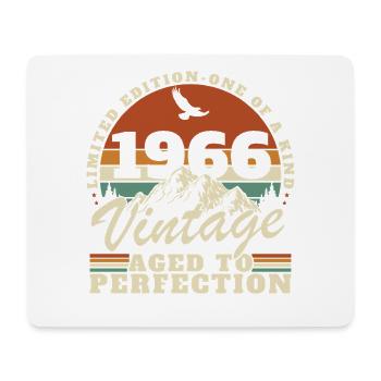 1966 Vintage Rétro Cadeau D'anniversaire - Tapis de souris (format paysage) - blanc - Devant