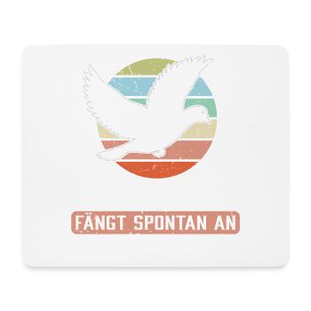Taubenflüsterer brieftaubenzucht Taubenzüchter - Mousepad (Querformat) - Weiß - Vorne