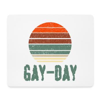 Gay Day - Mousepad (Querformat) - Weiß - Vorne