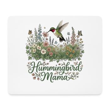 Rubinkehlige Kolibris Mama Mama - Mousepad (Querformat) - Weiß - Vorne