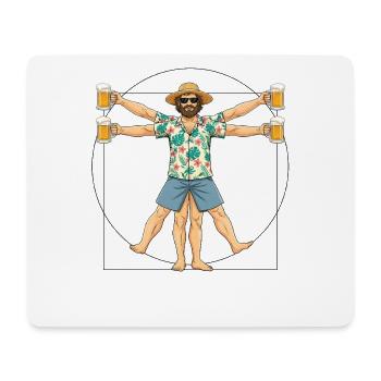 Vitruvian Man Beer Mugs - Mouse Pad (horizontal) - white - Front