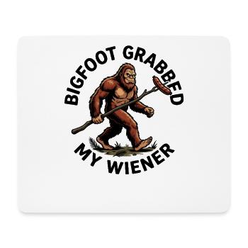 Camping drôle Sasquatch Bigfoot a eu mon pénis - Tapis de souris (format paysage) - blanc - Devant