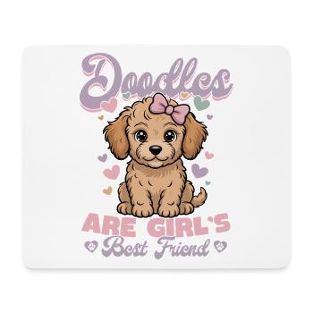 Goldendoodle Dog Breed - Mouse Pad (horizontal) - white - Front