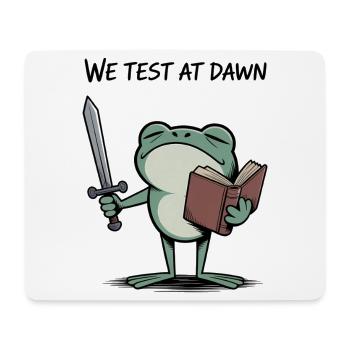 Frog Knight at Dawn - Mouse Pad (horizontal) - white - Front