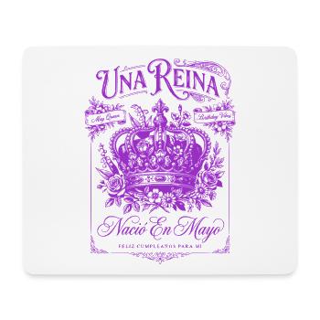 Una Reina Nacio En Mayo Feliz Cumpleanos Birthday - Mousepad (Querformat) - Weiß - Vorne