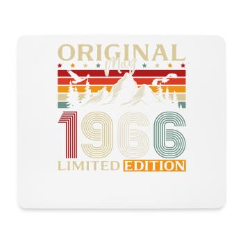 60th Birthday Gift Original May 1966 - Mouse Pad (horizontal) - white - Front