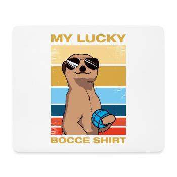 My lucky bocce petanque boules player - Mouse Pad (horizontal) - white - Front