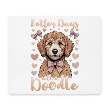Goldendoodle Dog Breed - Mouse Pad (horizontal) - white - Front