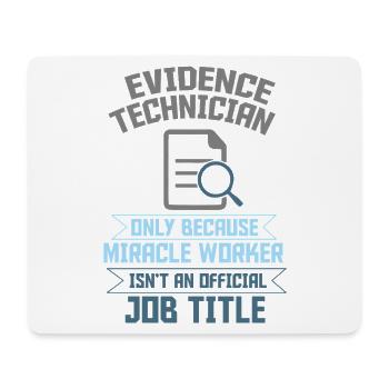 Scientifique médico-légal Criminologie - Tapis de souris (format paysage) - blanc - Devant