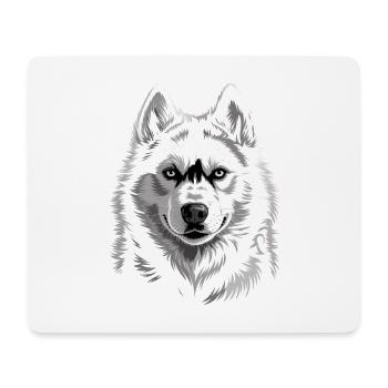 Husky - Mousepad (Querformat) - Weiß - Vorne