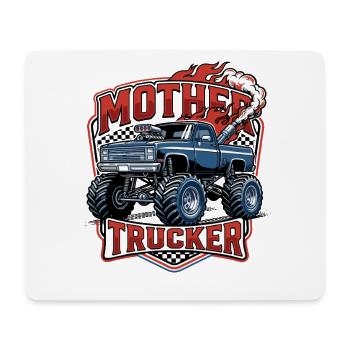 Mother's trucker  Funny Monster Truck Mom - Tapis de souris (format paysage) - blanc - Devant