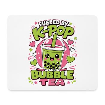 K-Pop Bubble Tea Boba Kawaii Shirt - Mousepad (Querformat) - Weiß - Vorne