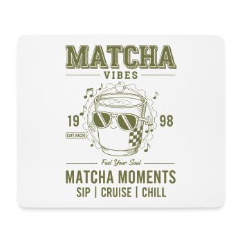 Matcha-Vibes, Matcha-Momente, Sip Cruise Chill Green - Mousepad (Querformat) - Weiß - Vorne