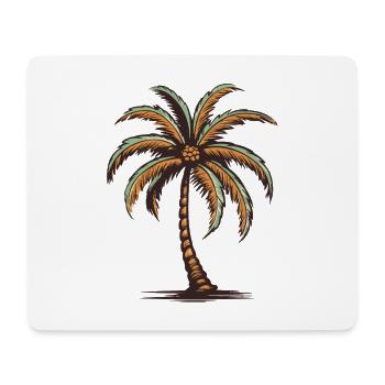 Île Palm - Tapis de souris (format paysage) - blanc - Devant