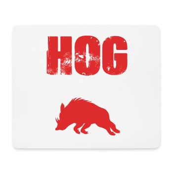 Wildschwein Jagd - Mousepad (Querformat) - Weiß - Vorne