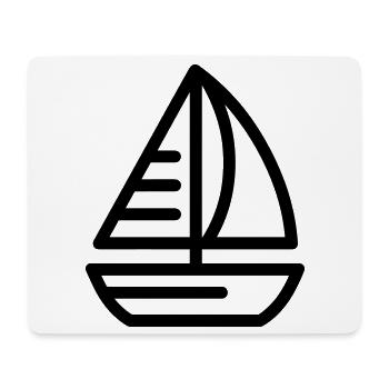 boat - Mouse Pad (horizontal) - white - Front