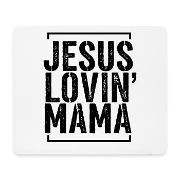 Mère aimante Jésus Maman amoureuse Jésus Fête des Mères - Tapis de souris (format paysage) - blanc - Devant