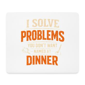 Solving Problems | Sewer Cleaner Humor - Mouse Pad (horizontal) - white - Front