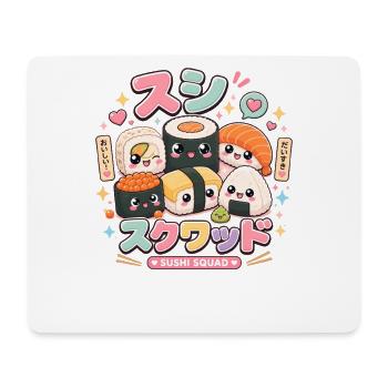Sushi-Truppe Lustiges japanisches Essen Sashimi Li - Mousepad (Querformat) - Weiß - Vorne