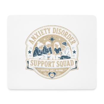 Anxiety Disorder Anxiety Disorders Support Squad - Mouse Pad (horizontal) - white - Front