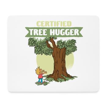 Écologue Écologie Certifié Écroissage d’Arbres - Tapis de souris (format paysage) - blanc - Devant