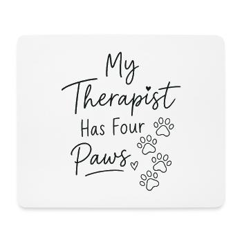Compagnon de thérapie Four Paws - Tapis de souris (format paysage) - blanc - Devant