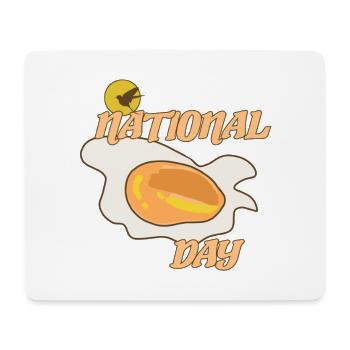 Tag der Eier - Mousepad (Querformat) - Weiß - Vorne