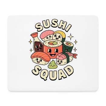 Sushi Troupe Funny Japanese Food Sashimi Li - Mouse Pad (horizontal) - white - Front