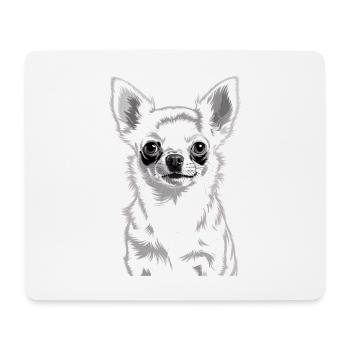 Chihuahua - Tapis de souris (format paysage) - blanc - Devant