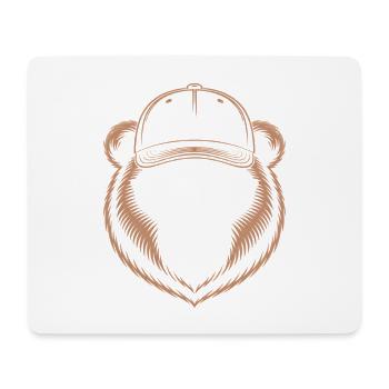Papa Bear Sunglasses Bear - Mouse Pad (horizontal) - white - Front