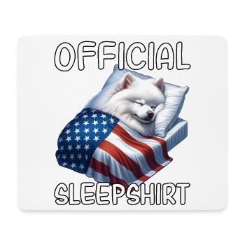 Spitz US Schlafshirt - Mousepad (Querformat) - Weiß - Vorne