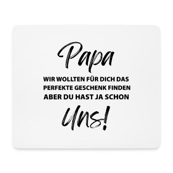 Papa wir wollen das perfekte geschenk für dich - Mousepad (Querformat) - Weiß - Vorne