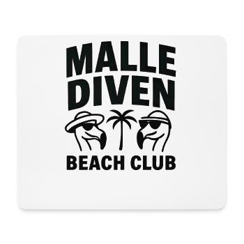 Malle Diven Beach Club Flamingo Mallorca Party - Mouse Pad (horizontal) - white - Front