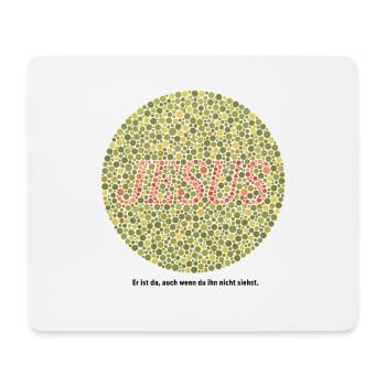Jesus liebt dich | Glaube | Geschenk - Mousepad (Querformat) - Weiß - Vorne