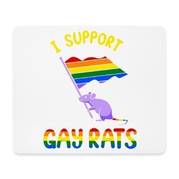 Rat, house rat, rat owner, rat lover - Mouse Pad (horizontal) - white - Front
