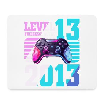 13. Geburtstag Gaming Gamer - Mousepad (Querformat) - Weiß - Vorne