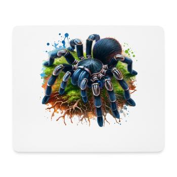 Schwarze Vogelspinne Geschenk - Mousepad (Querformat) - Weiß - Vorne