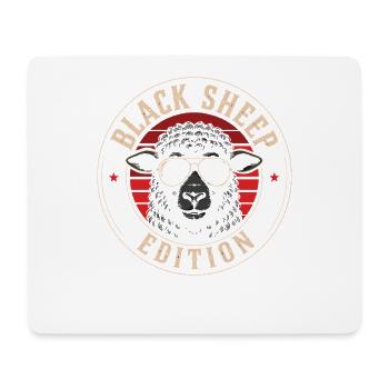 Black Sheep Edition Retro Logo Tee - Mousepad (Querformat) - Weiß - Vorne