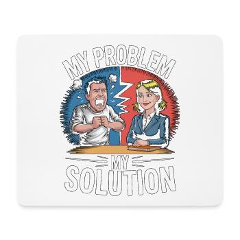 ESL Teacher My Problem My Solution Pictogram Mom - Mouse Pad (horizontal) - white - Front