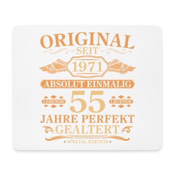 Original seit 1971 Baujahr – 55. Geburtstag - Mousepad (Querformat) - Weiß - Vorne
