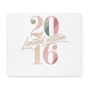 Limited Edition 2016 Geburtstag Vintage - Mousepad (Querformat) - Weiß - Vorne