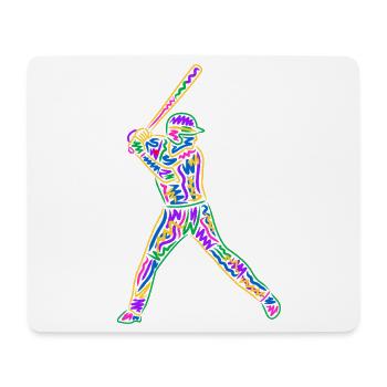 Baseball Players Kids Colorful Baseball Players - Mouse Pad (horizontal) - white - Front